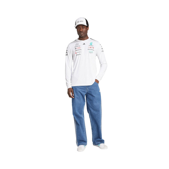 Mercedes AMG F1 Team Langarmshirt weiß