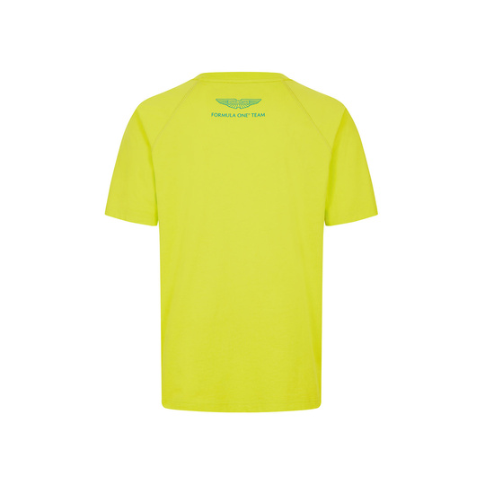 Aston Martin F1 2025 Herren T-Shirt Logo Limettes