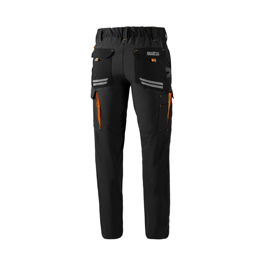 Sparco Herren Hose TECH Schwarz-Orange