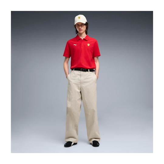 Scuderia Ferrari F1 2026 Poloshirt Logo rot