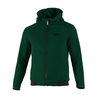 Sparco Herren Kapuzensweatjacke Full Zip MY25 Grün