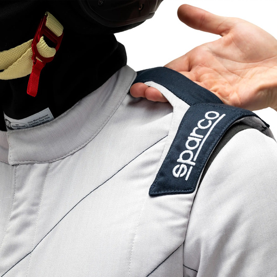 Sparco Rennanzug Sprint Advanced Asymetrical silber (FIA)