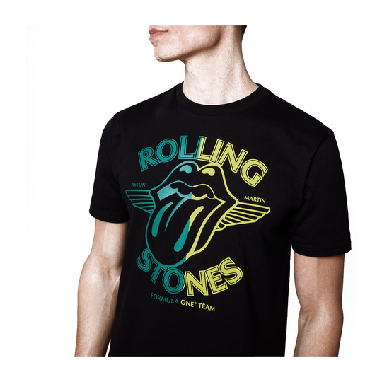 Aston Martin F1 2025 Herren T-Shirt Rolling Stones