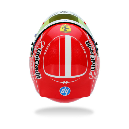 Scuderia Ferrari 2025 Miniaturhelm 1:2 Charles Leclec