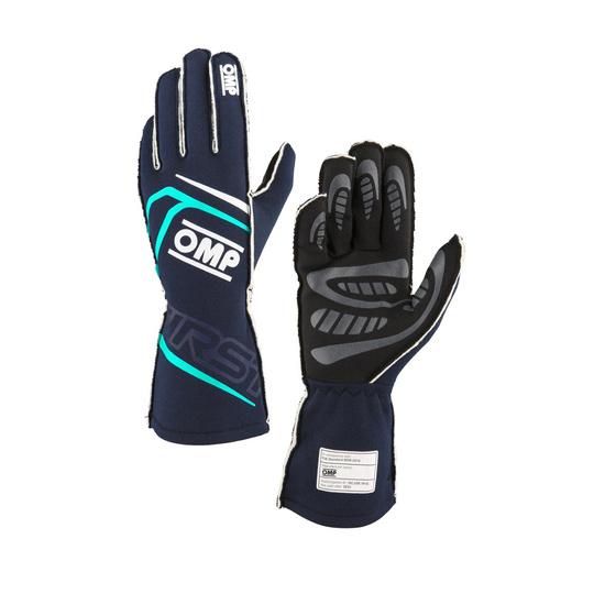 OMP Handschuhe First MY24 marineblau/blau (FIA)