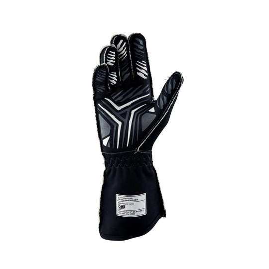 OMP Handschuh ONE-S MY20 Schwarz (Homologation FIA)