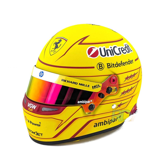 Scuderia Ferrari 2025 Miniaturhelm 1:2 Lewis Hamilton