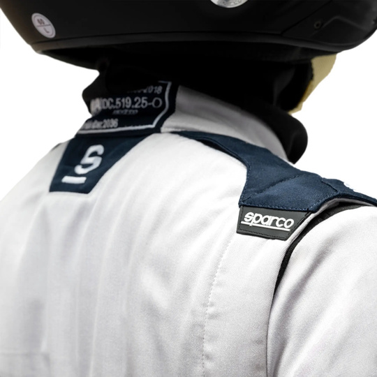 Sparco Rennanzug Sprint Advanced Asymetrical silber (FIA)