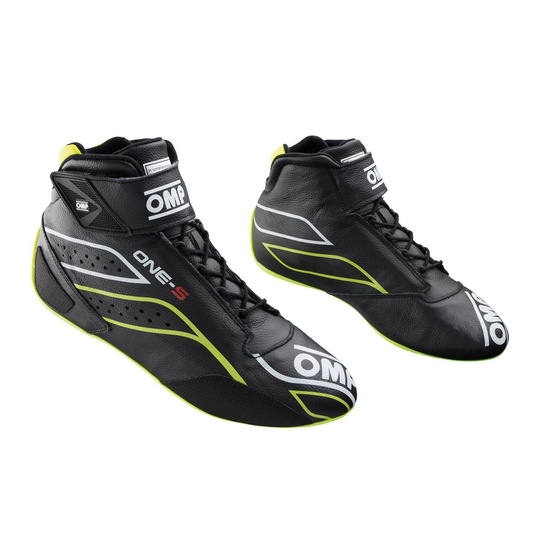 OMP Schuhe One-S MY20 schwarz/gelb (FIA)