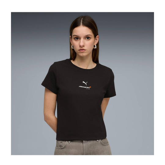 McLaren F1 2026 Damen T-Shirt Small Logo Schwarz