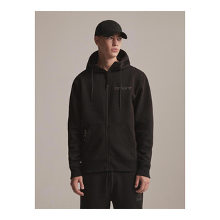 Dakar Herren Kapuzensweatjacke DKR ZIP H23 Schwarz