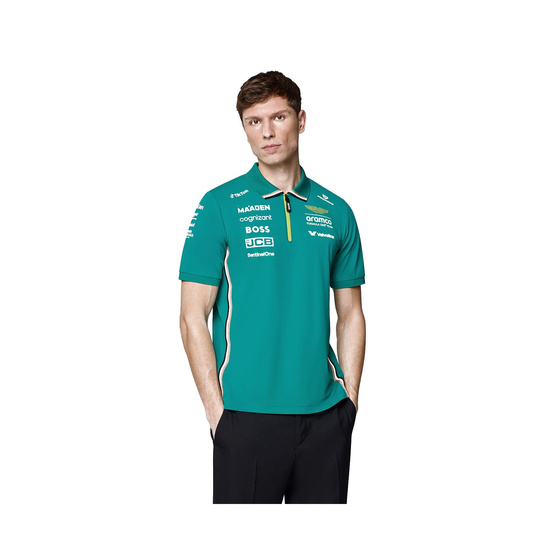 Aston Martin F1 2025 Herren Polohemd Team