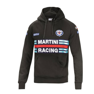 Herren Sweatshirt Kapuze Sparco Martini schwarz
