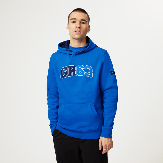 Herren Hoodie George Russell Hoodie Blue Mercedes AMG F1 