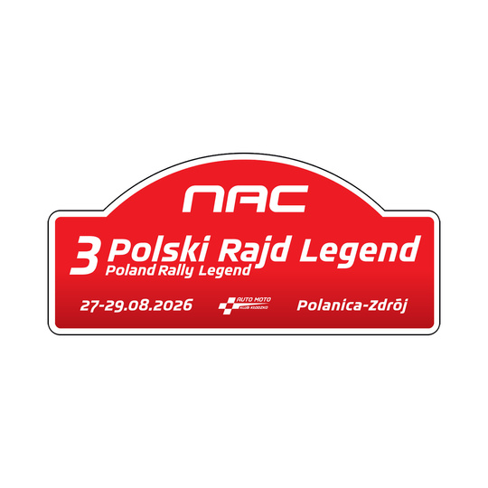 groß 3 Polski Rajd Legend Souvenir-Aufkleber 2026