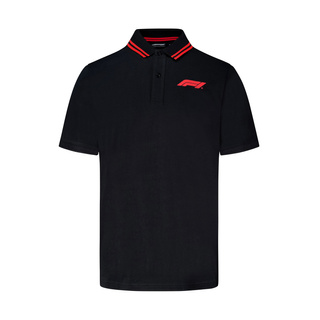Formula 1 2025 Herren Poloshirt Logo Schwarz