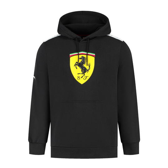 Ferrari F1 2025 Herren Shield Hoodie Schwarz