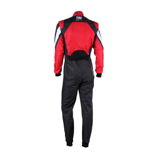 OMP Kinder Kartoverall KS-3X 8877-2022 Schwarz-Rot