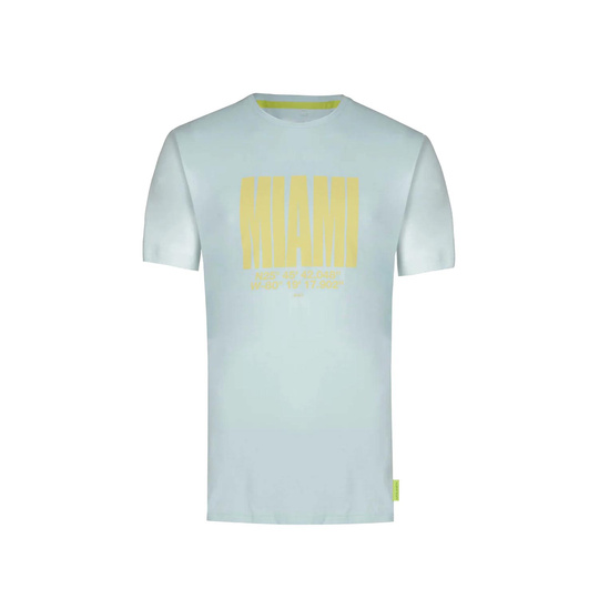 Aston Martin F1 Herren T-shirt Miami Blau