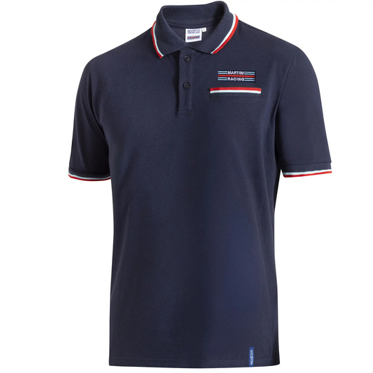 Sparco Poloshirt Martini Pocket marineblau