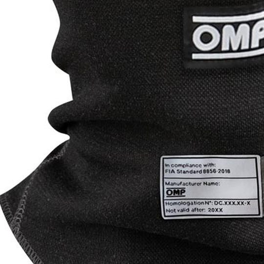 OMP Kopfhaube First MY22 schwarz (FIA)