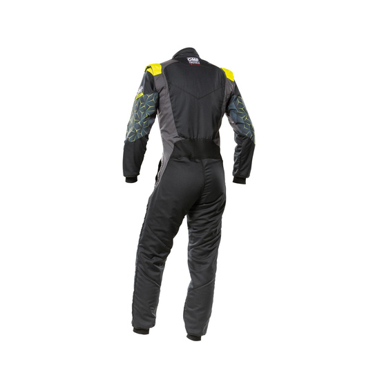 OMP Rennoverall TECNICA HYBRID Schwarz-Gelb (FIA)