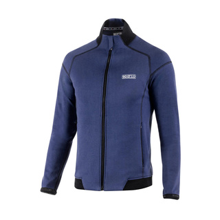 Sparco Herren Sweatjacke Full Zip PRO Marineblau