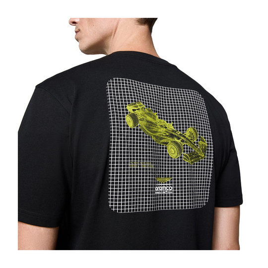 Aston Martin F1 2025 Herren T-Shirt Wireframe Graphic