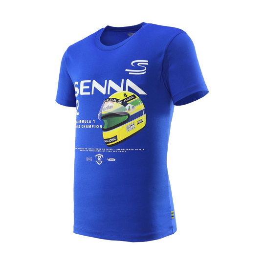 Ayrton Senna F1 2025 Herren T-Shirt Helmet Graphic
