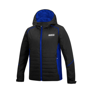 Sparco Herren Winter Jacke MY22 Schwarz-Blau