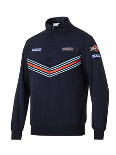 Sparco Martini Racing Sweatshirt mit halbem Reißverschluss