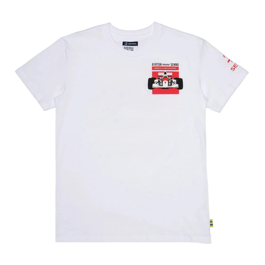 Ayrton Senna Collection 2026 Ayrton Senna T-Shirt Formula 1 weiß