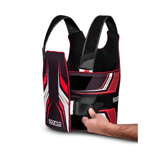Sparco Rippenschutz K-Track schwarz/rot