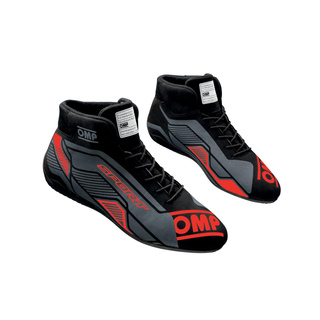 OMP Fahrerschuh SPORT MY22 Schwarz-Rot (FIA)