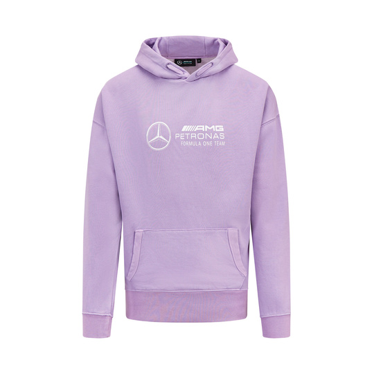 Herren Retro Hoodie Lilac Mercedes AMG F1