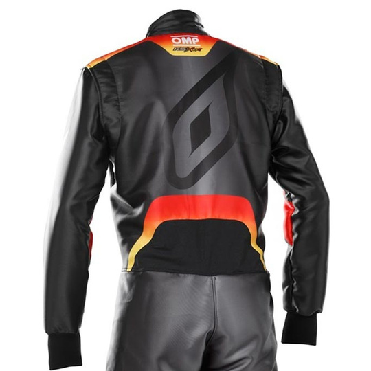 OMP Kinder-Kartanzug KS-X Art schwarz/rot (FIA)