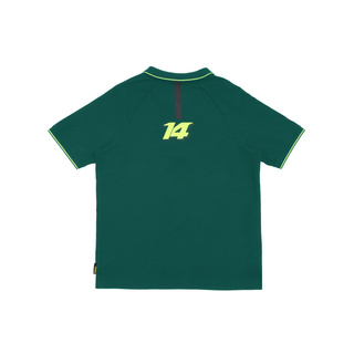 Aston Martin F1 Herren Polohemd Alonso Kimoa Grün