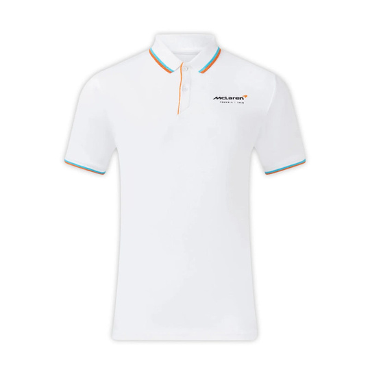 McLaren F1 2025 Herren Polohemd Essentials Weiß