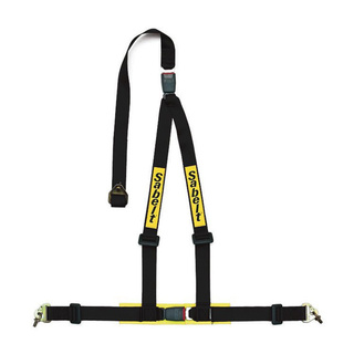 Sabelt 3-Punkt-Gurt 2" schwarz (ECE) Bolt-On/Snap Hook