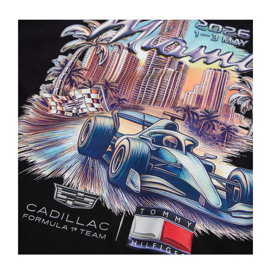 Cadillac F1 2026 T-Shirt Miami Graphic schwarz
