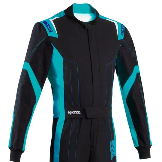 Sparco Kartanzug Thunder schwarz/blau (FIA)