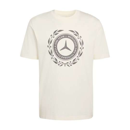 Mercedes AMG F1 2026 Herren T-Shirt Cremeweiß Silver Arrows Star
