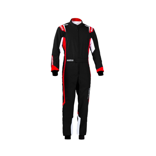 Sparco Kinder Kartoverall THUNDER MY20 Schwarz/Rot (CIK FIA)