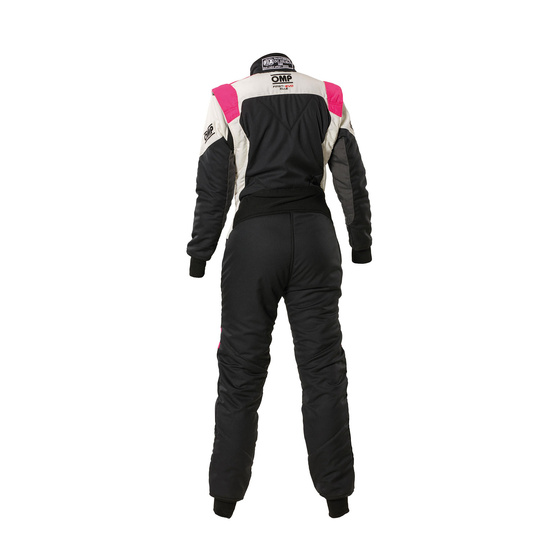 OMP Rennoverall FIRST EVO ELLE MY25 Schwarz-Pink (FIA)