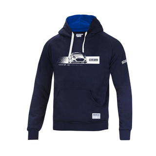 Ford World Rally Team Kapuzenpullover Car M-Sport marineblau