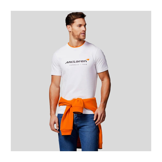 McLaren F1 2025 Herren T-Shirt Essentials Weiß
