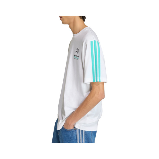 Mercedes AMG F1 2026 T-Shirt DNA Logo weiß