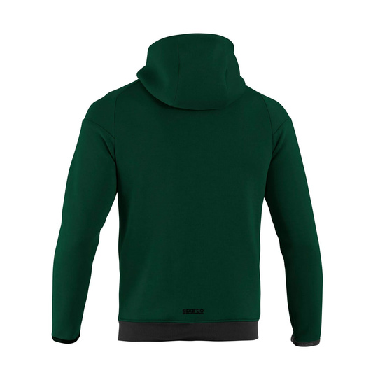 Sparco Herren Kapuzensweatjacke Full Zip MY25 Grün