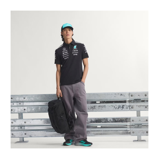 Mercedes AMG F1 2026 Team Poloshirt schwarz