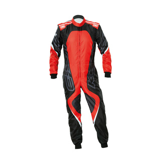 OMP Kartanzug KS-3X Art schwarz/rot (FIA)